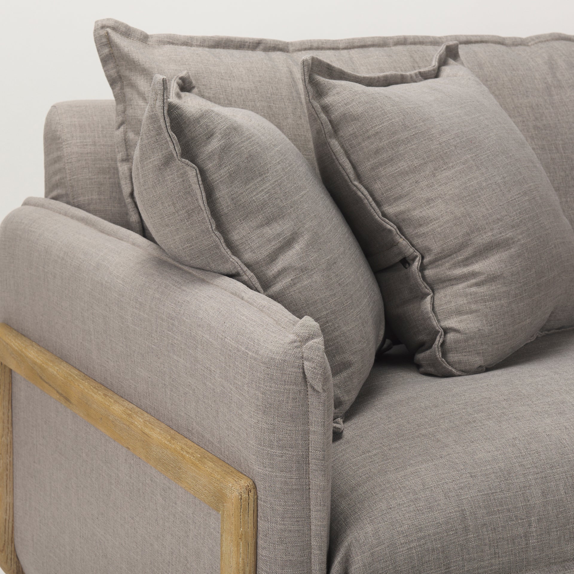 Roy Three Seater Sofa 84" - Flint Gray | Calgary Furniture Store