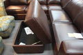 Leather Ottoman with Storage by Decor-Rest, Made in Canada 🇨🇦 | Calgary Furniture Store
