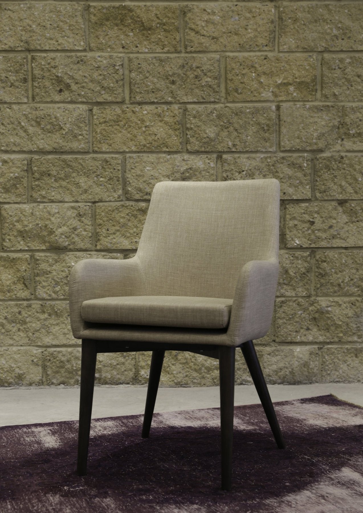 Rose Dining Arm Chair - Beige | Calgary's Furniture Store | Calgary Dining Chairs