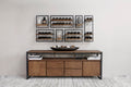 Dandhi Wine Rack 6 Bottles with glass holder - Type D | Calgary Furniture Store