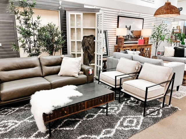 🇨🇦 3030 Custom Leather Sofa | Calgary Furniture Store