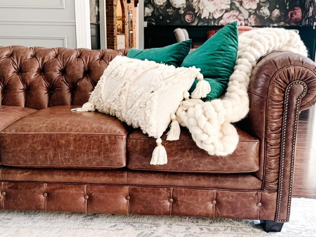 🇨🇦 Custom Leather Sofa | Calgary Furniture Store