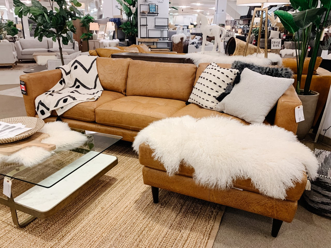 Top Grain Leather Sectional 🇨🇦 | Calgary Furniture Store