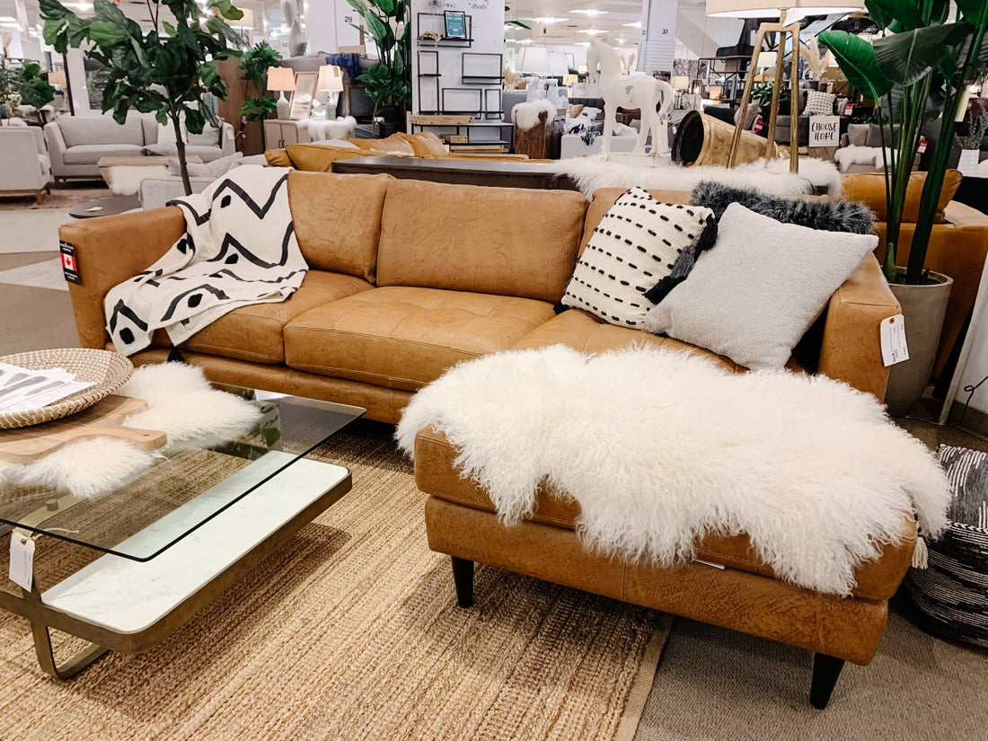 Top Grain Leather Sectional 🇨🇦 | Calgary Furniture Store