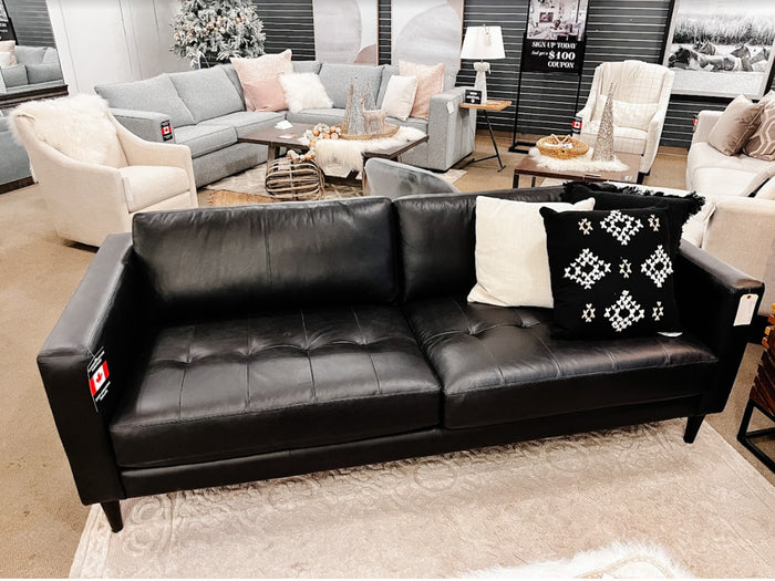 Top Grain Leather Custom Sofa 🇨🇦 | Calgary Furniture Store