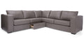 3900D Brown Leather Sectional Recliner by Decor Rest, Made in Canada 🇨🇦 | Calgary Furniture Store