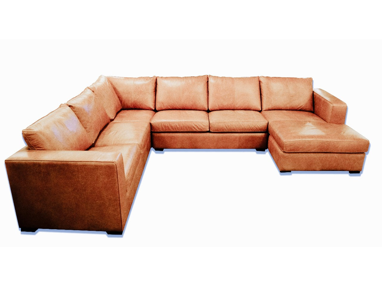 🇨🇦 Custom Leather Sectional | Calgary Furniture Store