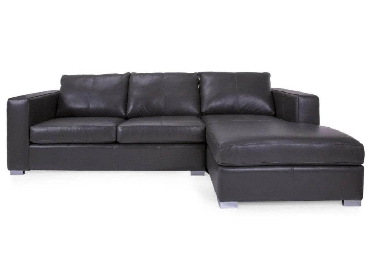 🇨🇦 Custom Leather Sectional with Power Recliner | Calgary Furniture Store