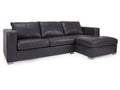🇨🇦 Custom Leather Sectional with Power Recliner | Calgary Furniture Store