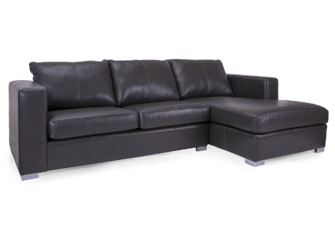 🇨🇦 Custom Leather Sectional with Power Recliner | Calgary Furniture Store