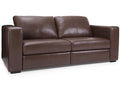 3900 Custom Leather Sofa with Power Recliner by Decor-Rest, Made in Canada 🇨🇦 | Calgary Furniture Store