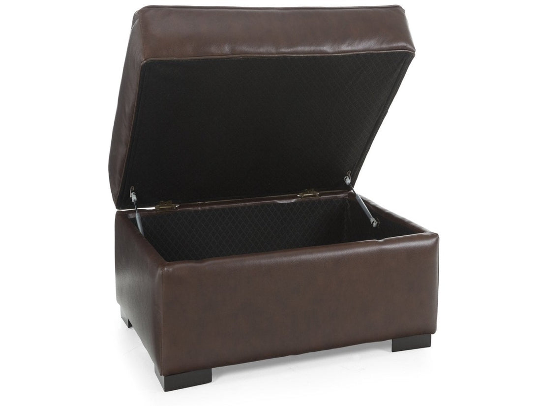 🇨🇦 Custome Leather Ottoman with Storage | Calgary Furniture Store
