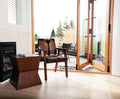 Rio Arm Chair - Cool Brown Leather/Goat hair | Calgary's Furniture Store | Calgary Arm Chairs