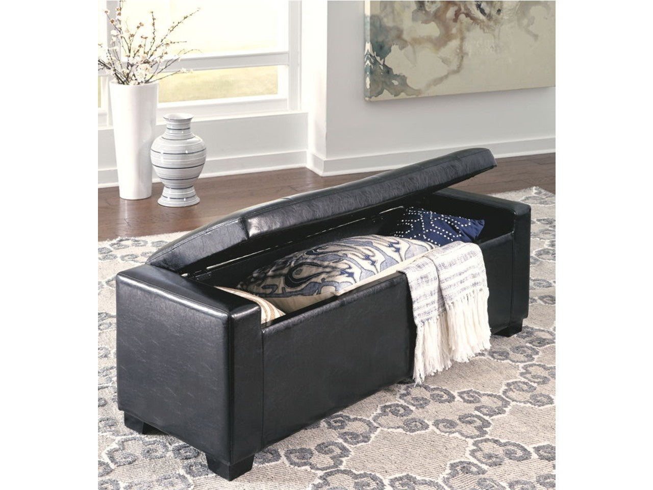 Benches Upholstered Storage Bench | Calgary Furniture Store