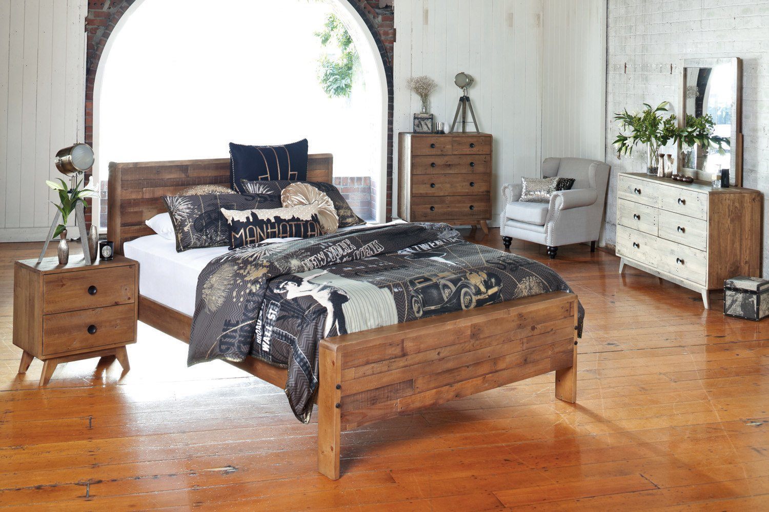 Campesto Modern Bedside Table | Calgary Furniture Store
