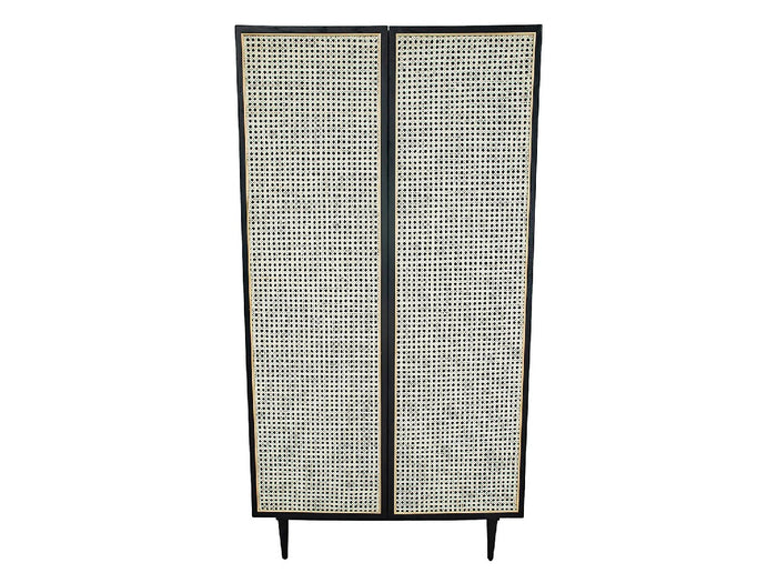 Cane Bookcase With Full Doors | Calgary Furniture Store