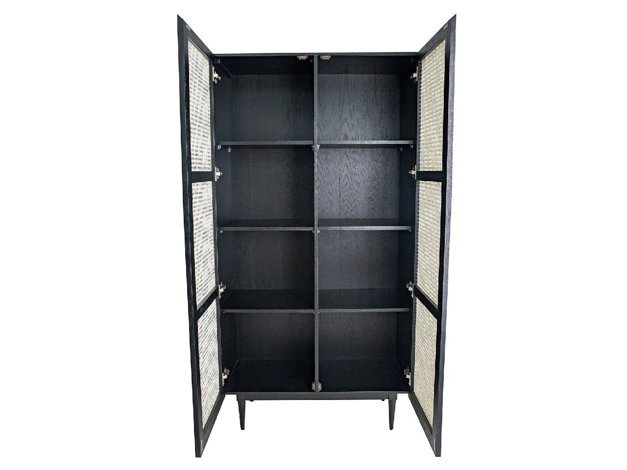 Cane Bookcase With Full Doors | Calgary Furniture Store