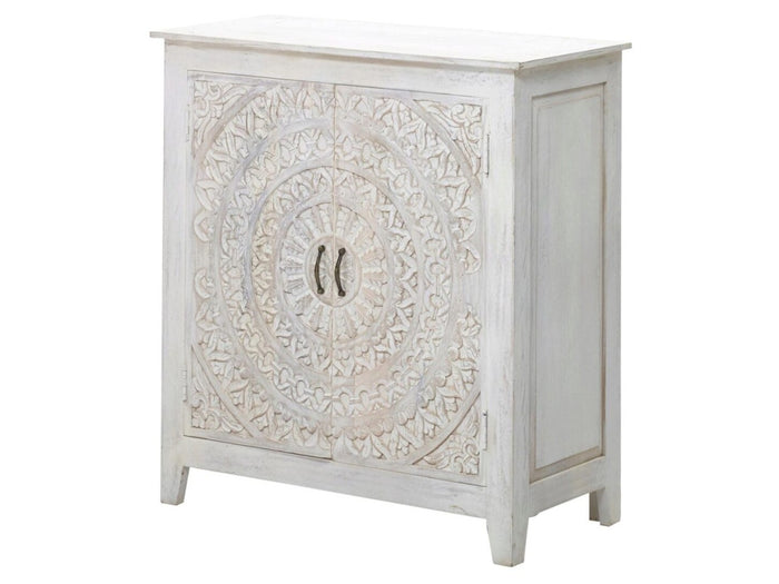 Carved Lace 2 Door Cabinet | Calgary Furniture Store