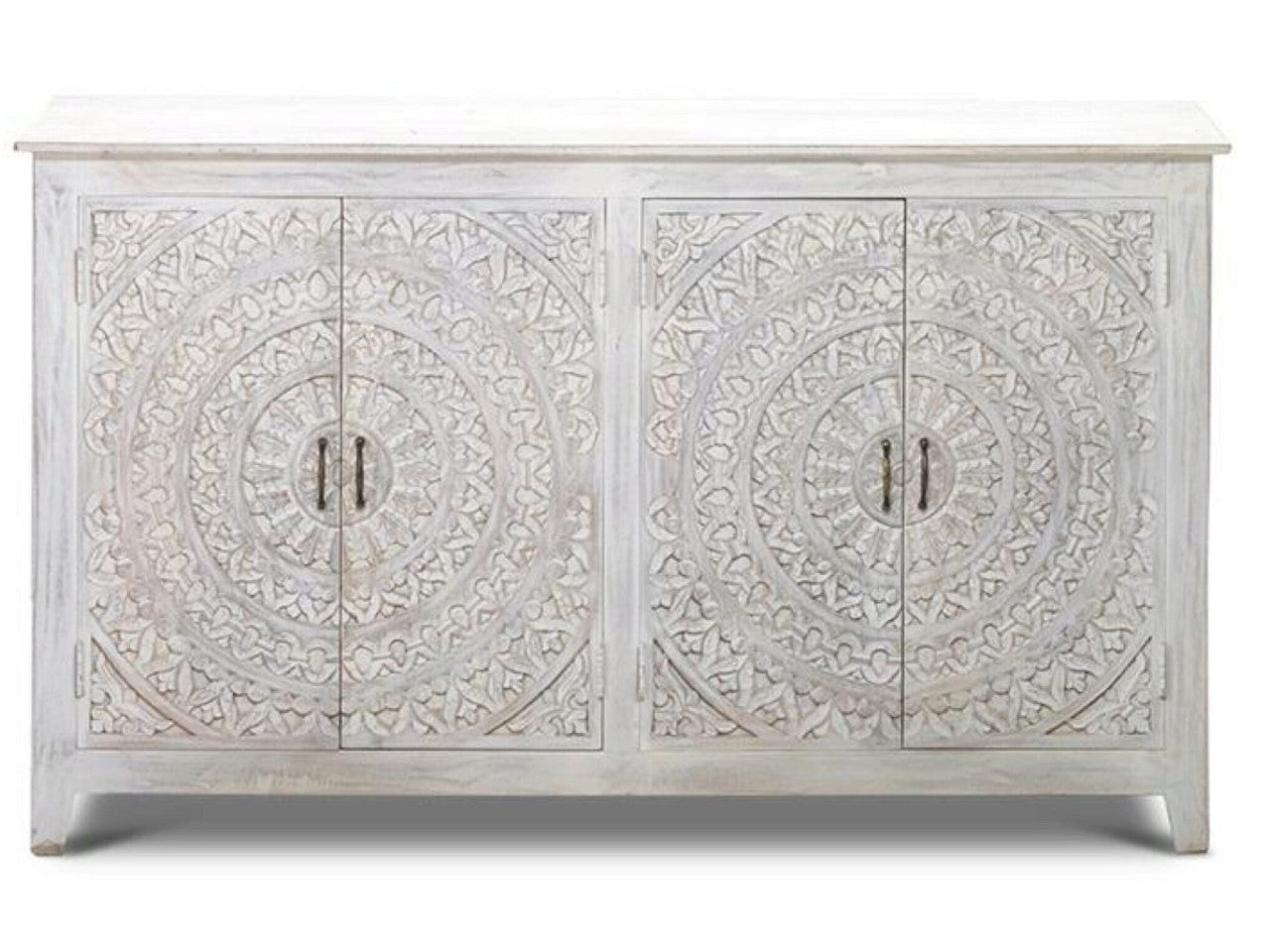 Carved Lace 4 Door Sideboard | Calgary Furniture Store