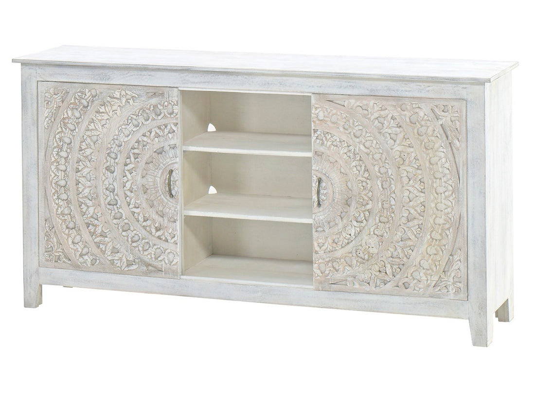 Carved Lace Sliding Door Plasma | Calgary Furniture Store