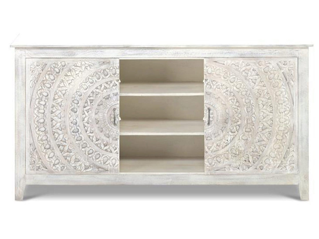 Carved Lace Sliding Door Plasma | Calgary Furniture Store
