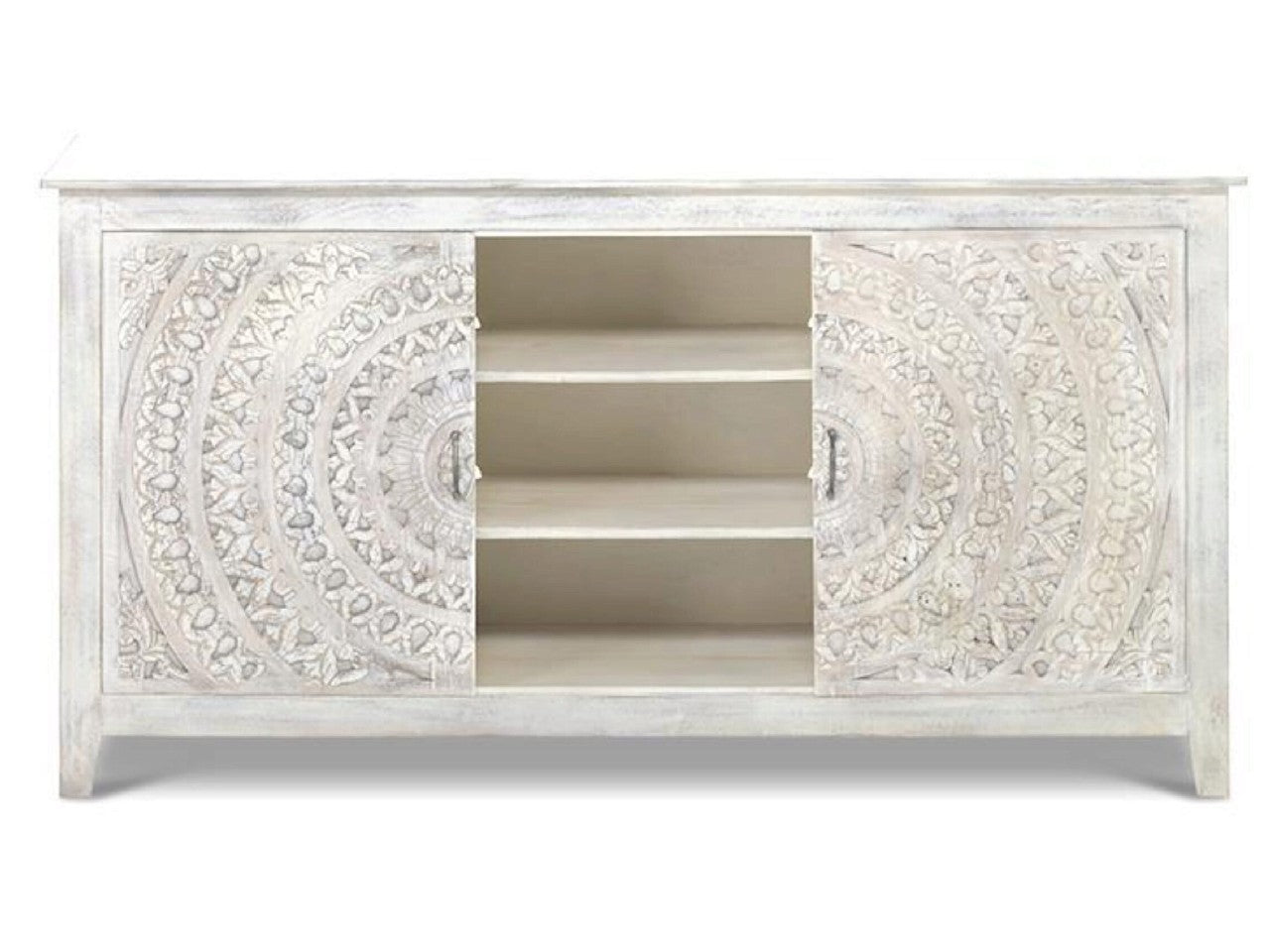 Carved Lace Sliding Door Plasma | Calgary Furniture Store