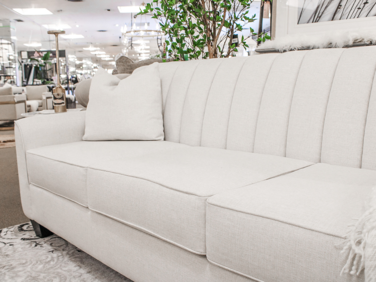 🇨🇦 Chanel Custom Straight Sofa Showhome Furniture