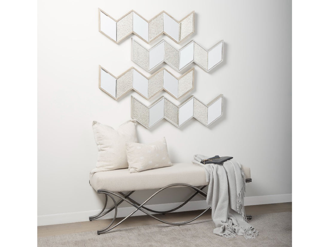 Cheveronna Mirror - Silver | Calgary Furniture Store