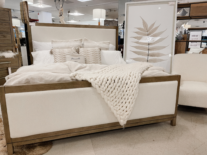 Chrestner King Upholstered Panel Bed | Calgary Furniture Store