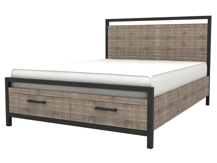 Copperdale King Storage Bed with 2 Drawers | Calgary Furniture Store