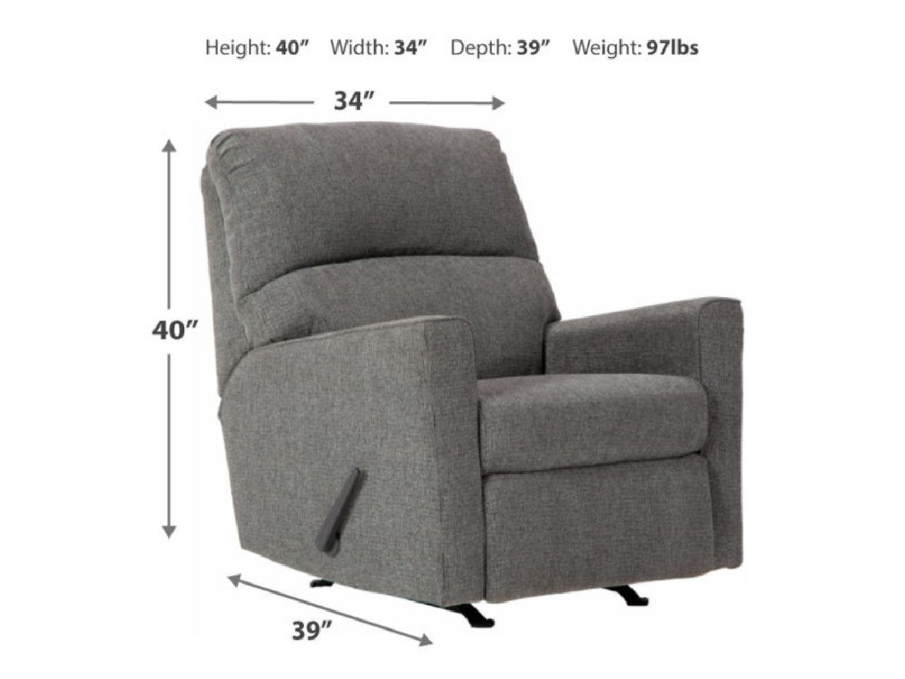 Dalhart Fabric Recliner Chair | Calgary Furniture Store