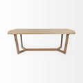 Denver Rectangular Brown Solid Wood Top Dining Table | Calgary Furniture Store