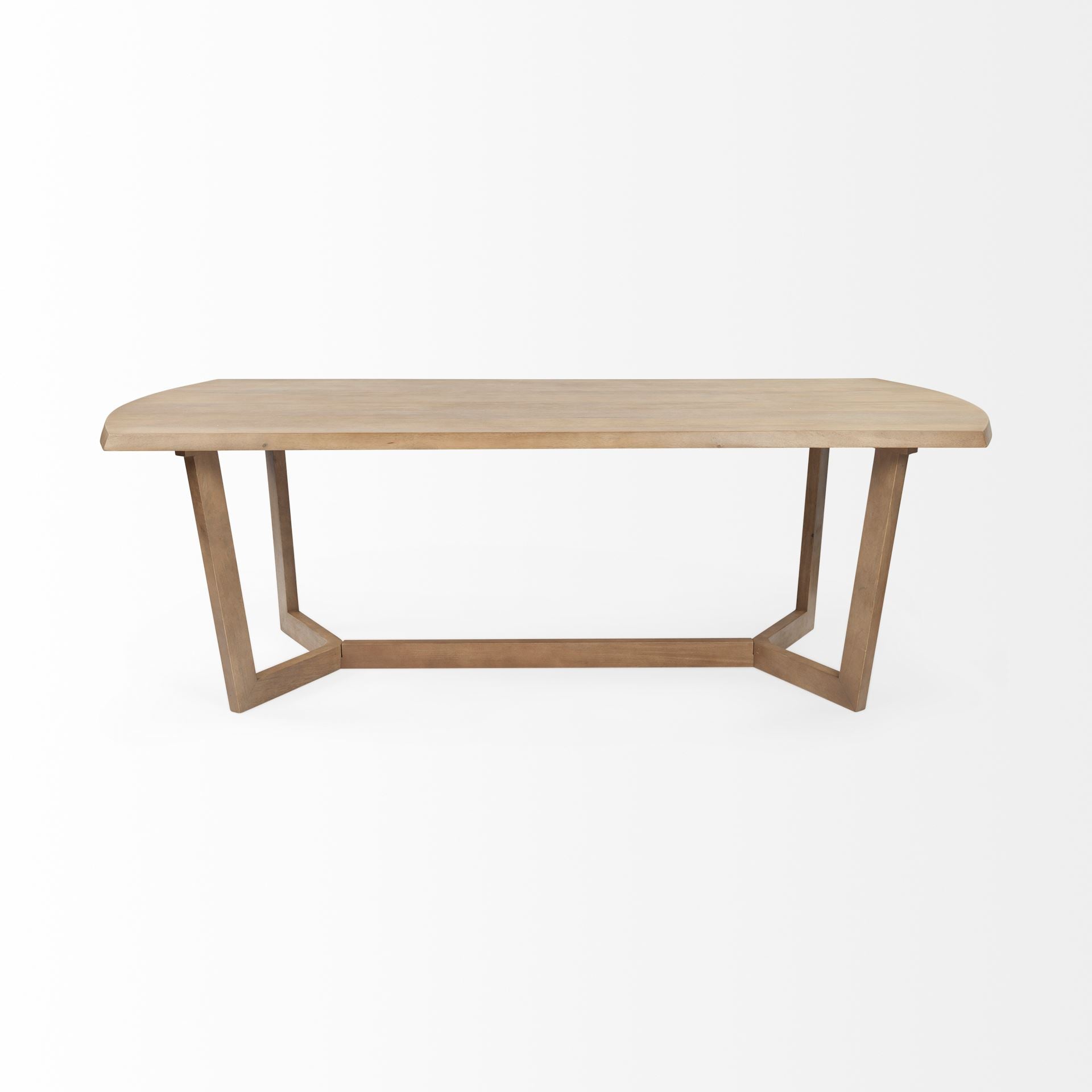 Denver Rectangular Brown Solid Wood Top Dining Table | Calgary Furniture Store