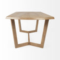 Denver Rectangular Brown Solid Wood Top Dining Table | Calgary Furniture Store