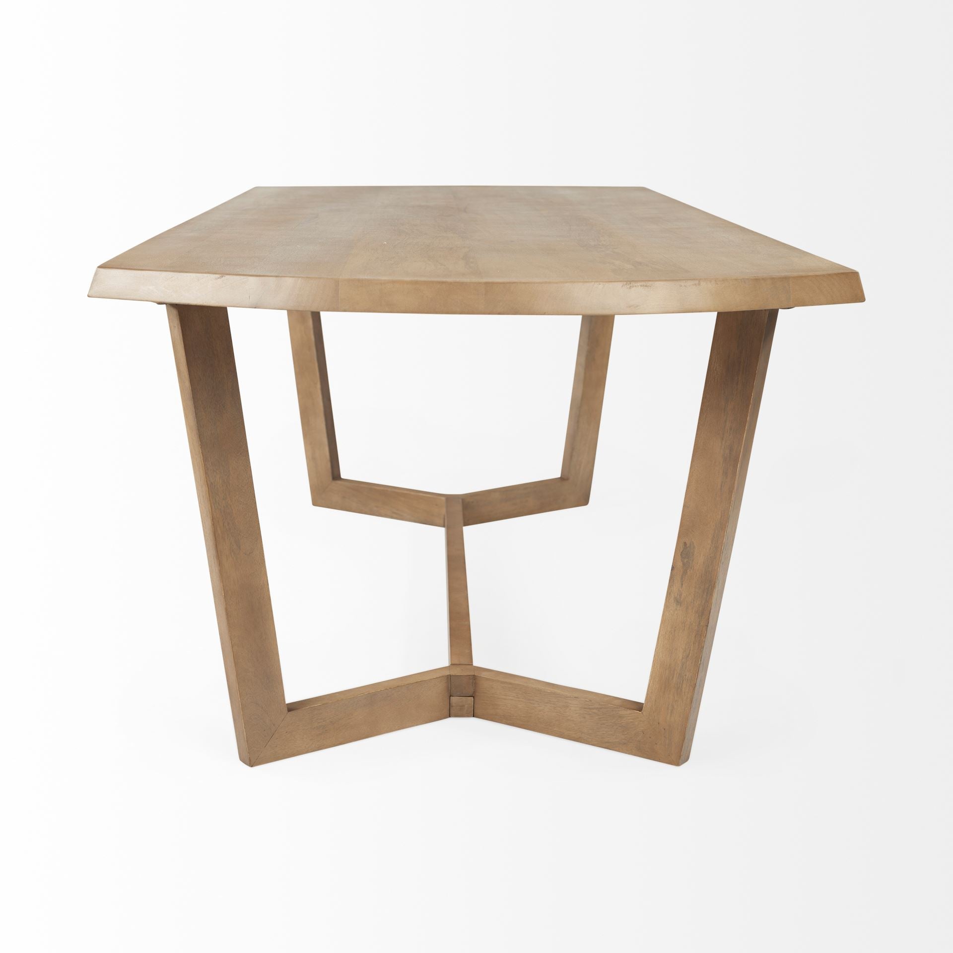 Denver Rectangular Brown Solid Wood Top Dining Table | Calgary Furniture Store