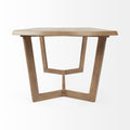 Denver Rectangular Brown Solid Wood Top Dining Table | Calgary Furniture Store