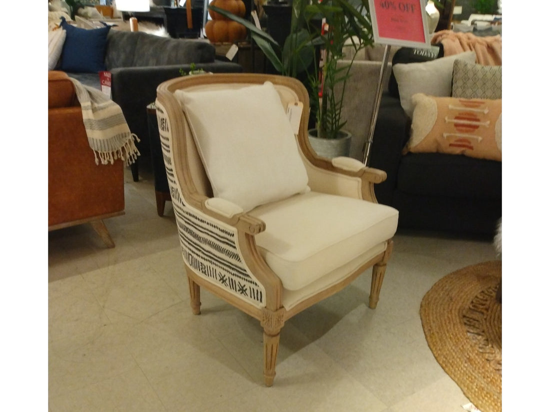 Elizabeth Detailed Back Accent Chair | Calgary Furniture Store