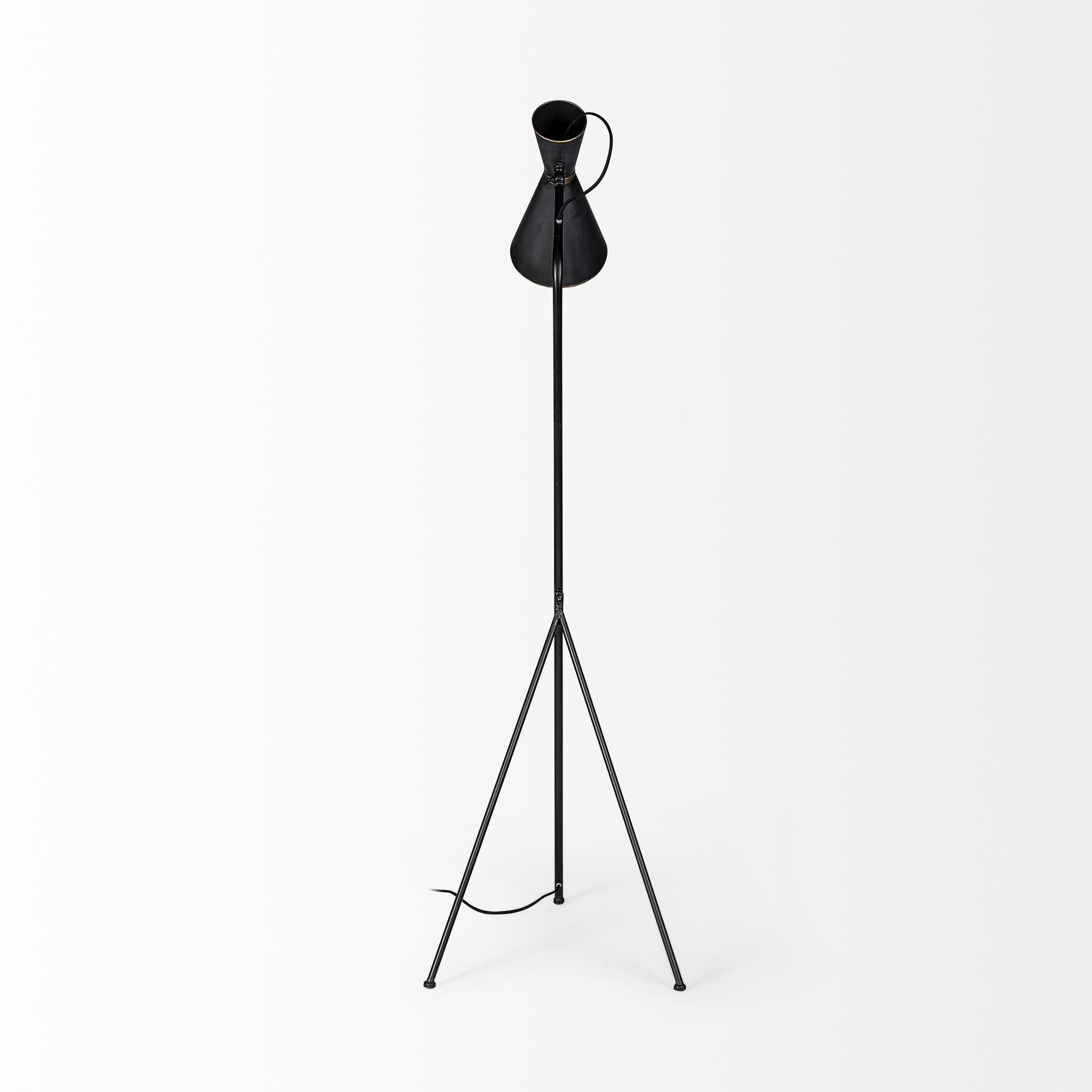 Eris III Metal Cone Shade Floor Lamp | Calgary Furniture Store