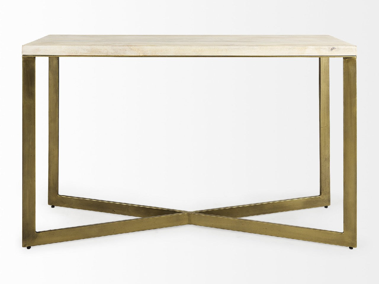 Faye Console Table- Gold Metal | Calgary Furniture Store