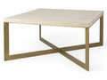 Faye Light Brown Square Coffee Table | Calgary Furniture Store