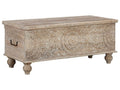 Fossil Beige Storage Bench | Calgary Furniture Store