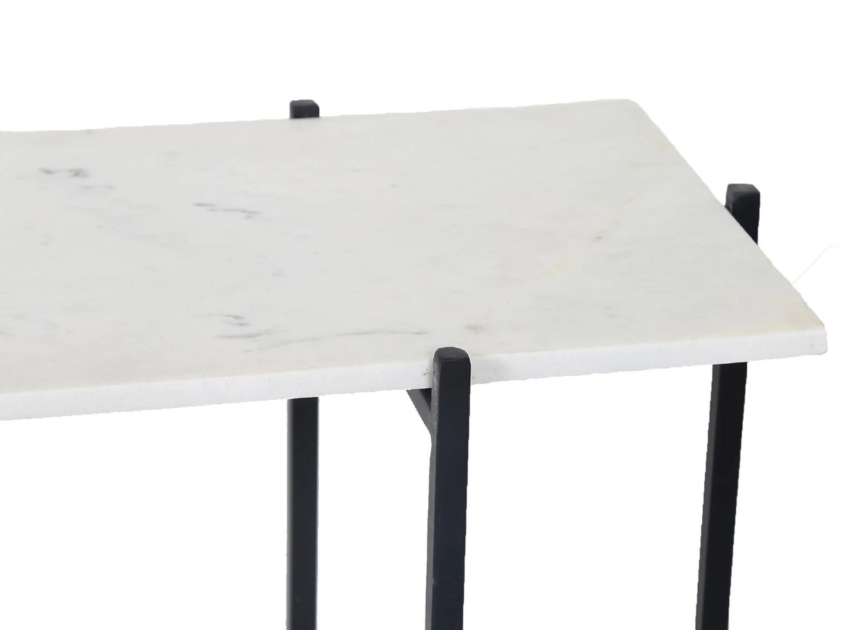 Rectangle Calgary Function Rectangular Coffee Table - White Marble | Calgary's Furniture ...