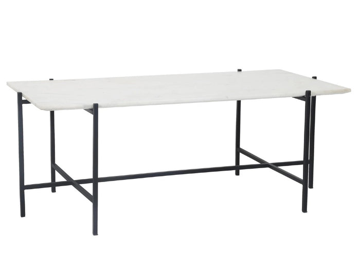 Function Rectangular Coffee Table - White Marble | Calgary's Furniture Store | Calgary Coffee Table
