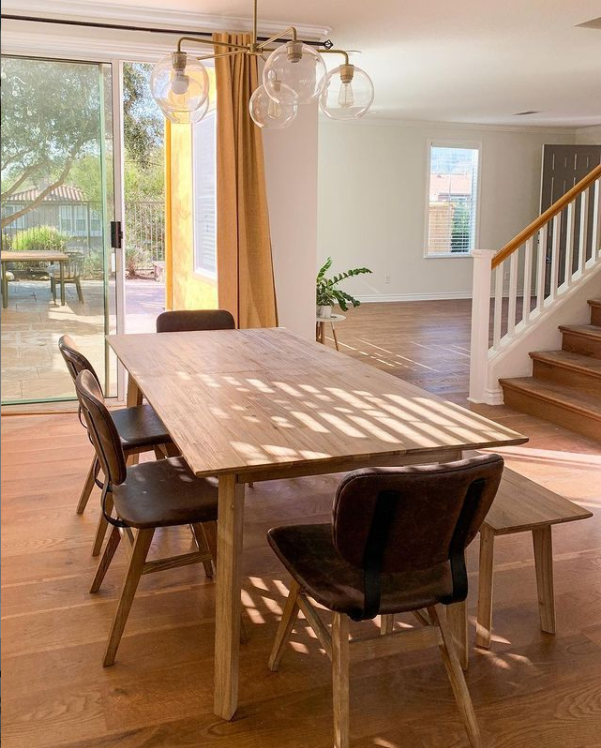 Ruth Modern Solid Wood Extension Dining Table | Calgary Furniture Store
