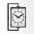 Hagar Rectangular Large Industrial Wall Clock | Calgary Furniture Store