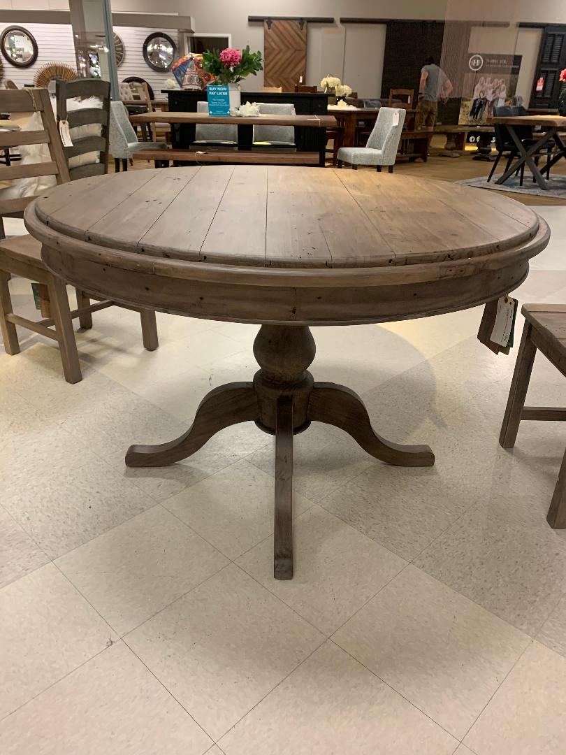 Driftedwood Round Dining Table | Calgary Furniture Store