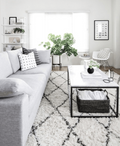 Versace White Marble Coffee Table | Calgary Furniture Store