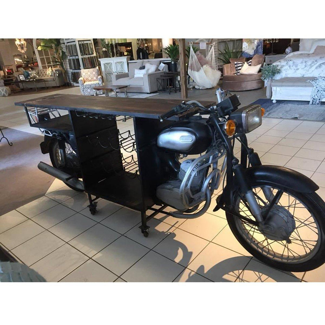 Iron Motorcycle Bar | Calgary Furniture Store