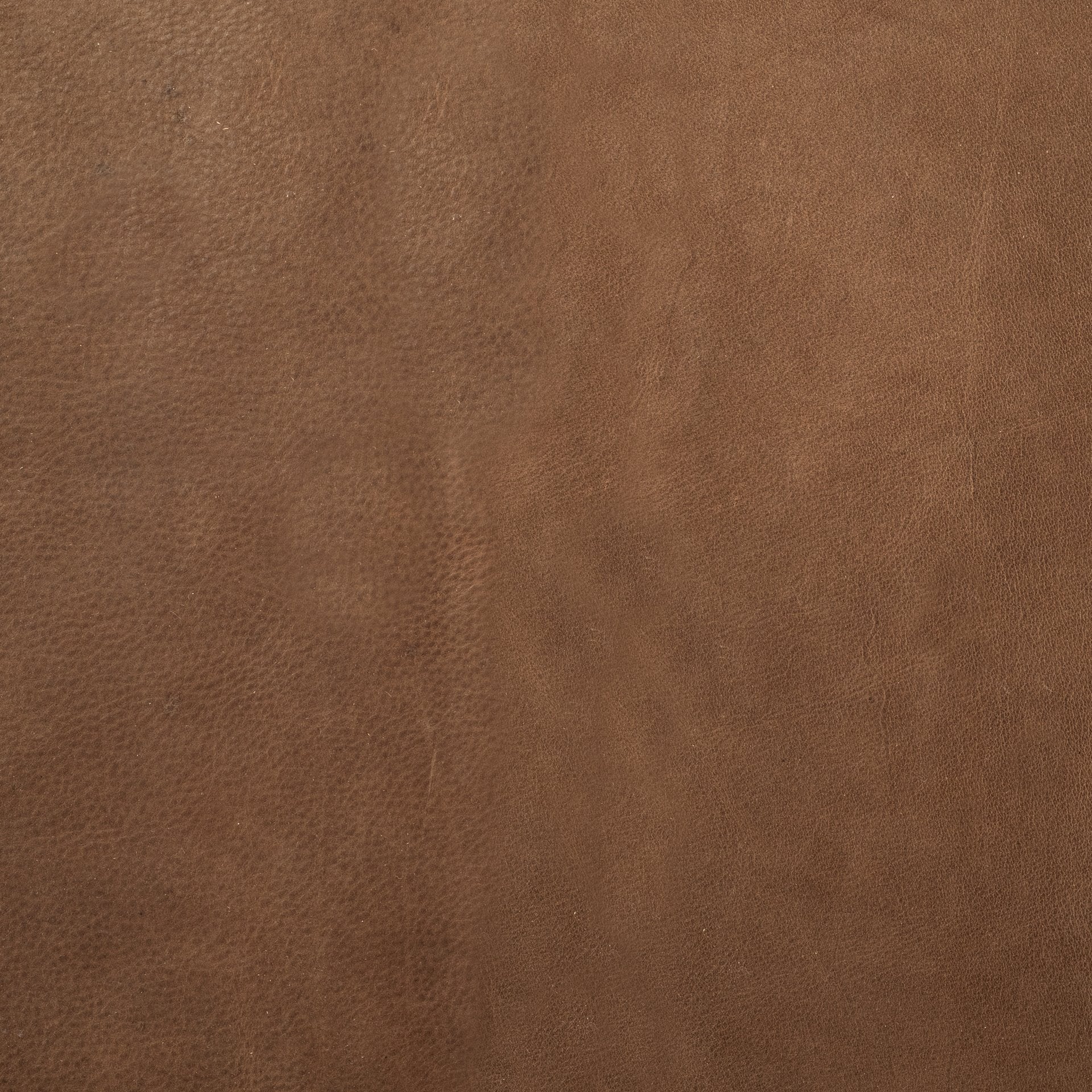 Jessie Brown Leather Seat - Gold Metal Base Accent Bench | Calgary Furniture Store