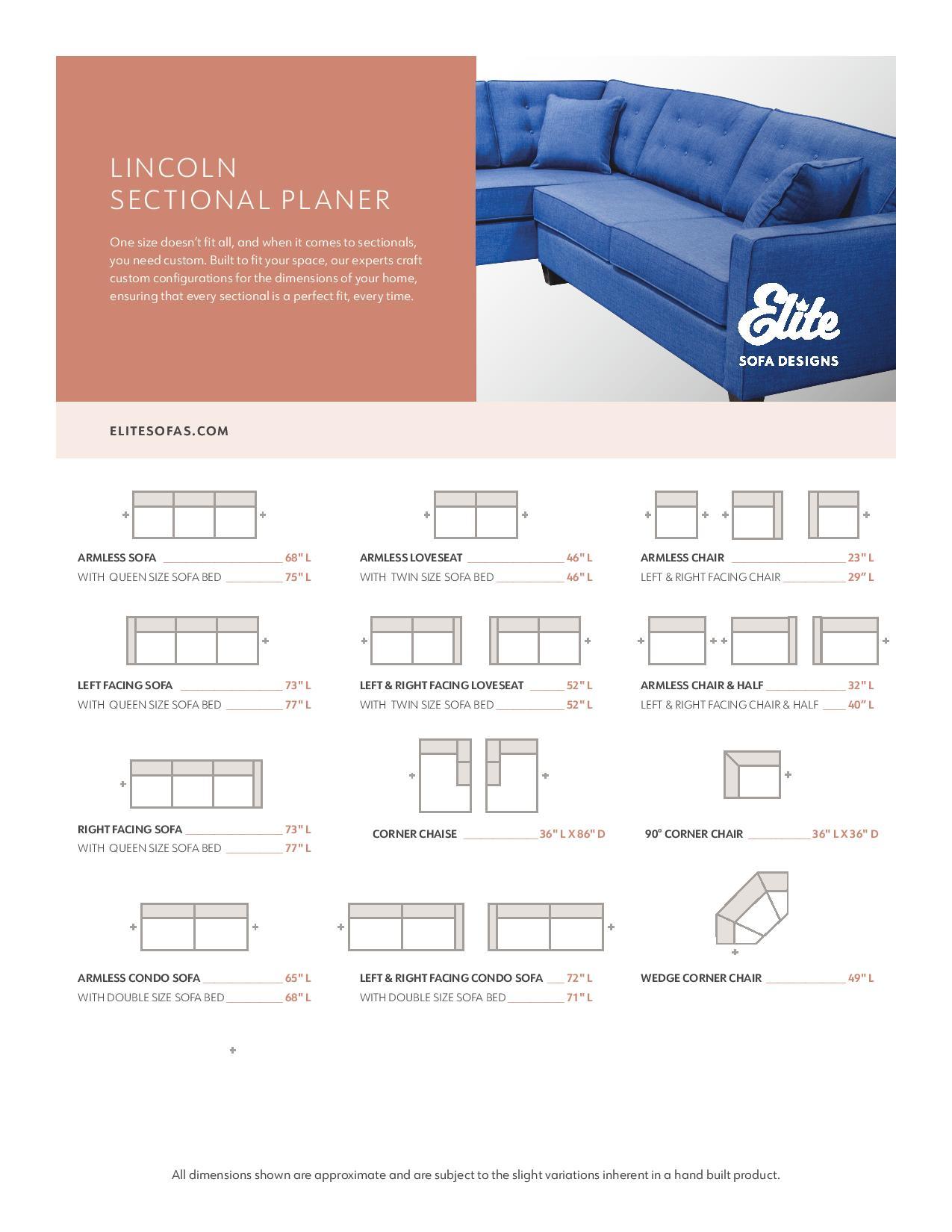 Lincoln Custom Sectional w/ Corner Chaise, Made in Canada 🇨🇦 | Calgary Furniture Store